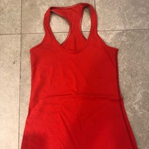 Red/tangerine Lululemon Cool Racerback Tank
